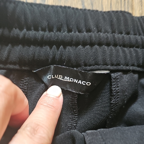 Club Monaco Black Cropped Pants - Picture 6 of 7